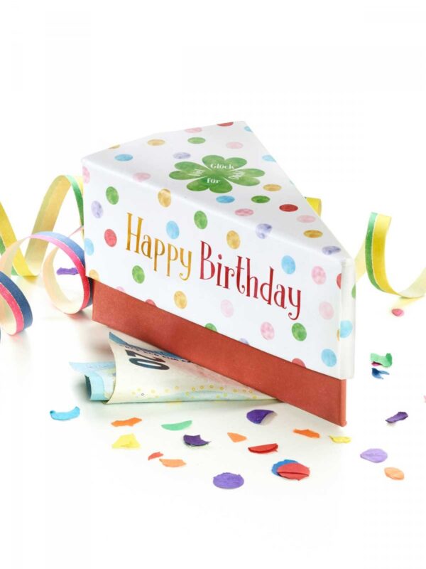 Tortenstück „Happy Birthday“
