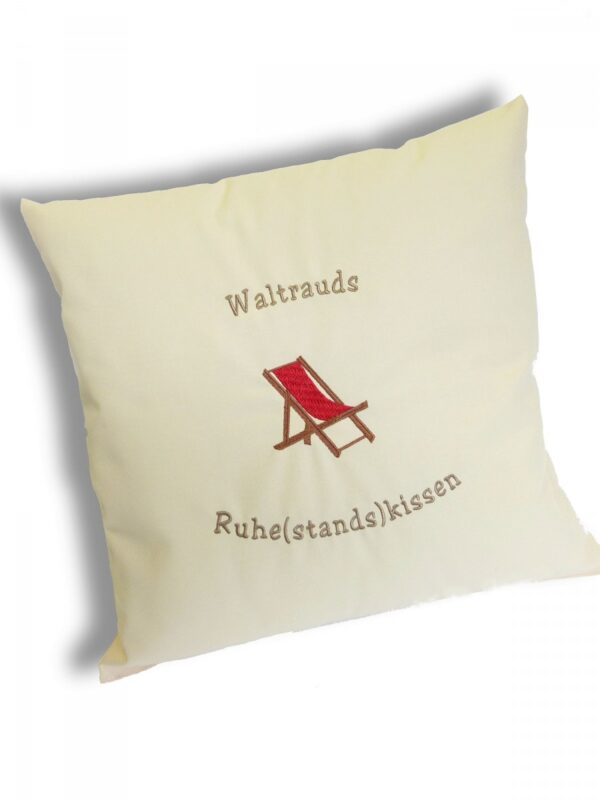 Ruhe(stands)kissen, personalisierbar
