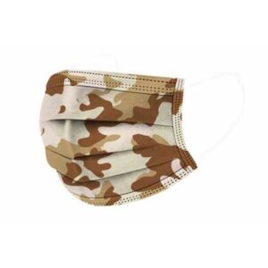 10x Einweg-Maske, Mund-Nasen-Schutz, Gesichtmaske Camouflage camo braun
