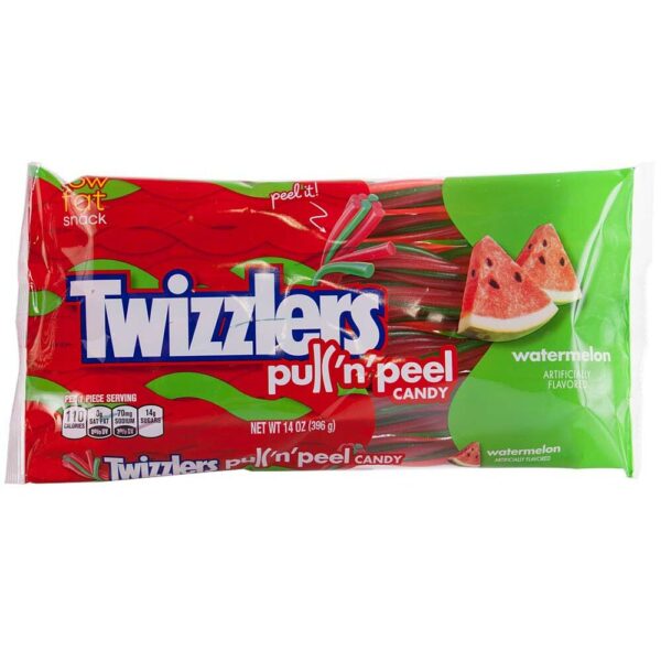 12,50 €/kg 396g Großpackung Twizzlers Pull 'n' Peel Candy Watermelon