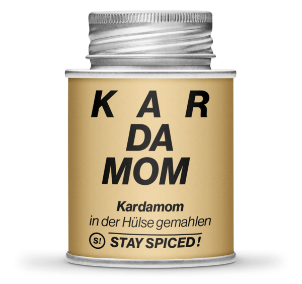 Kardamom in der Hülse gemahlen