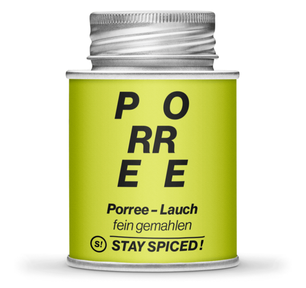 Porree - Lauch - grün & weiß - gemahlen