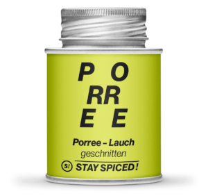Porree - Lauch - grün & weiss - geschnitten