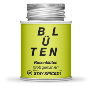 Rosenblüten gemahlen