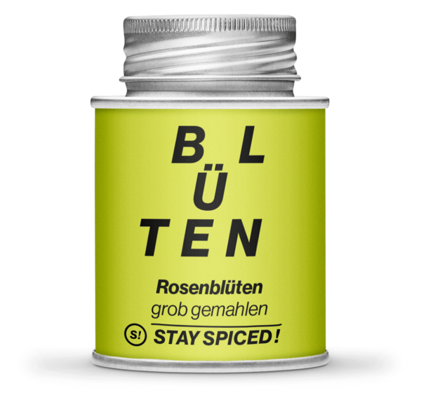 Rosenblüten gemahlen