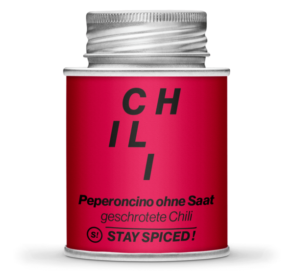 Chili / Peperoncino rot mild geschrotet ohne Saat