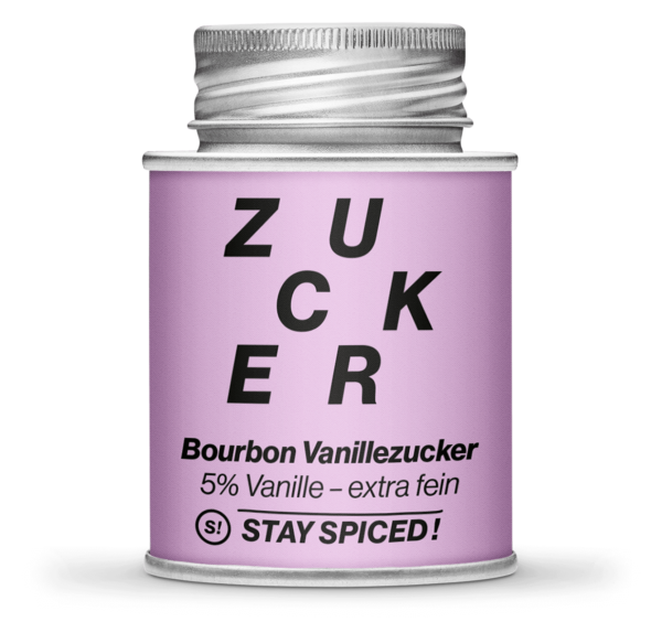 Vanillezucker 5% Bourbonvanille, Backzucker, extra-fein