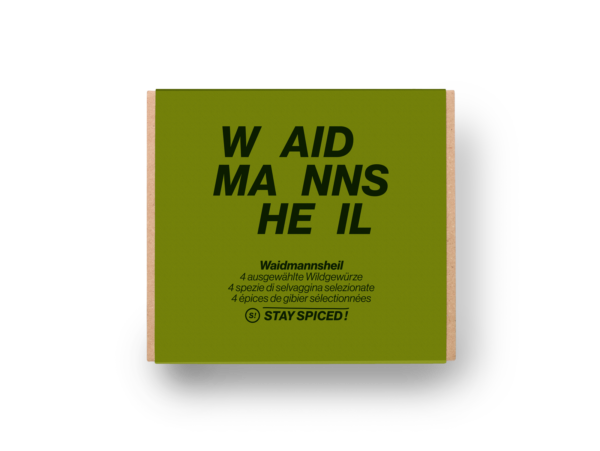 Geschenkbox "Waidmannsheil" mit 4 ausgewählten Gewürzen