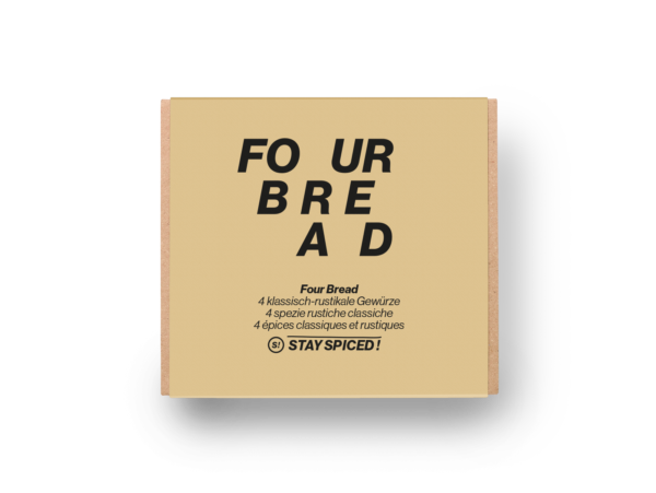 Geschenkbox "Four Bread" mit 4 ausgewählten Gewürzen