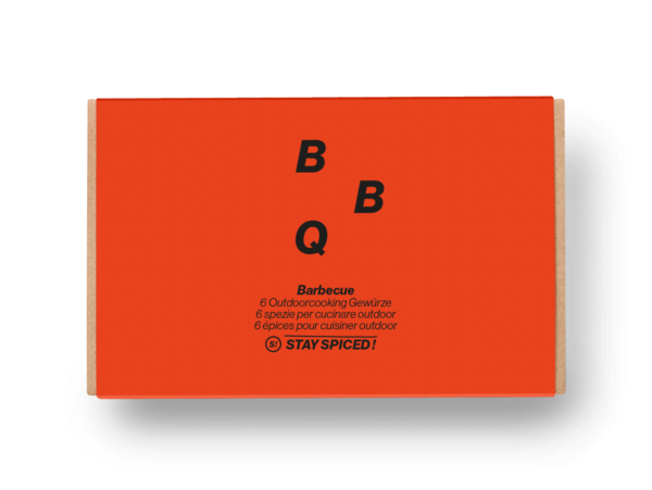 Geschenkbox "BARBECUE" mit 6 ausgewählten Gewürzen