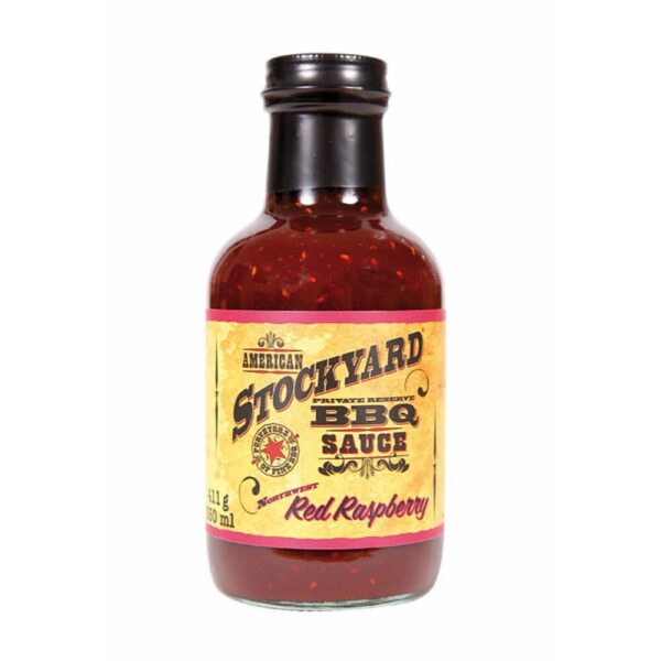 17,00 €/l American Stockyard Red Raspberry" Grillsauce, BBQ Sauce 350 ml"