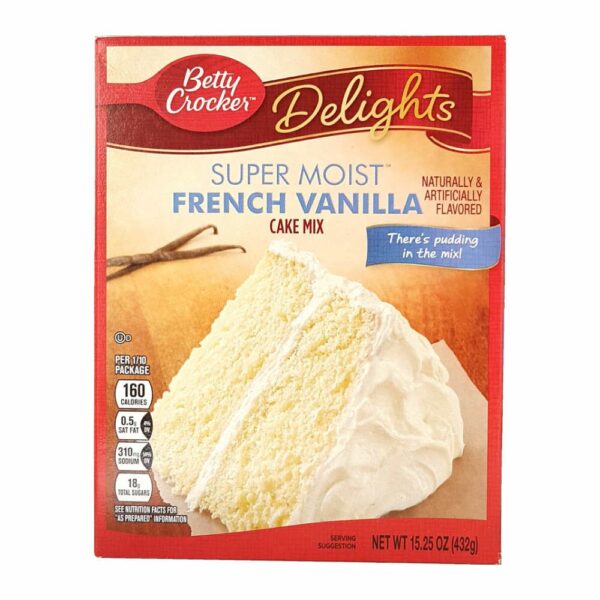 13,66 €/kg Betty Crocker, French Vanilla, Backmischung