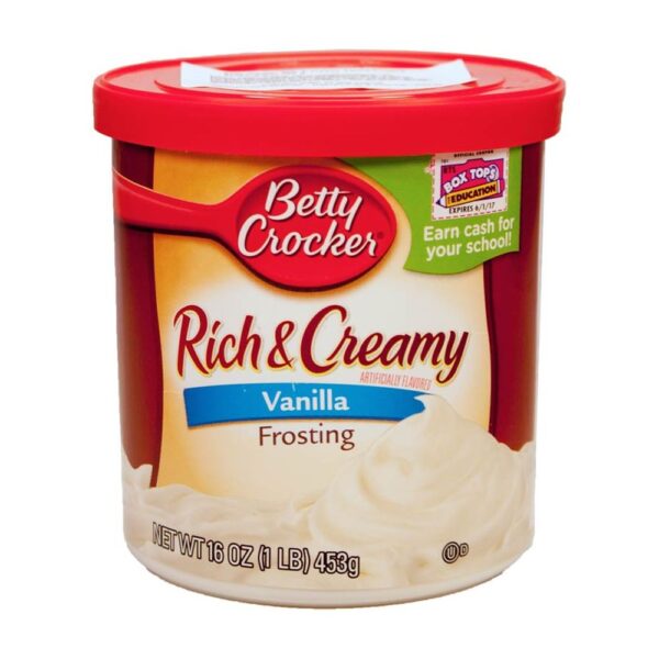 12,14 €/kg Betty Crocker Rich & Creamy Frosting Vanilla Zuckerguss, Kuchenglasur