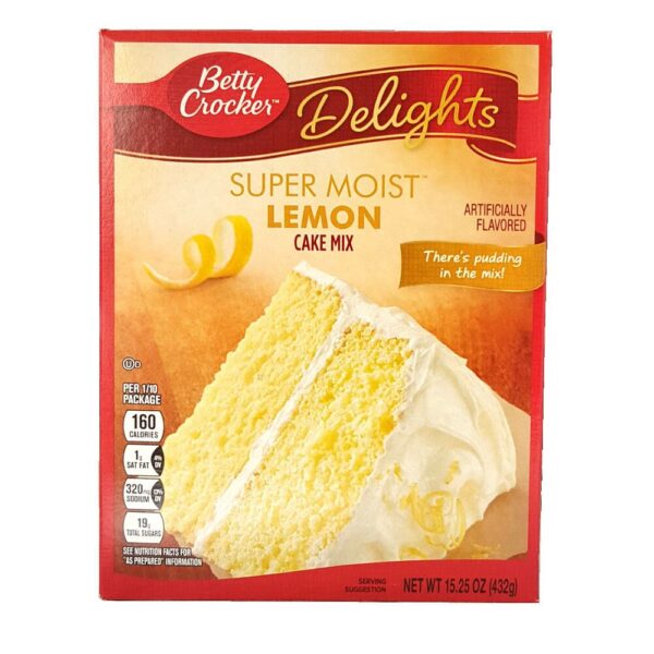 12,73 €/kg Betty Crocker Super Moist Lemon Cake Mix, Backmischung