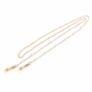 Brillenkette, Maskenkette, Ketten Mundschutzhalter Maskenhalter Perlen 3mm
