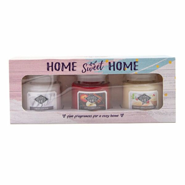 Duftkerzen Set Home Sweet Home - 3 x 85g