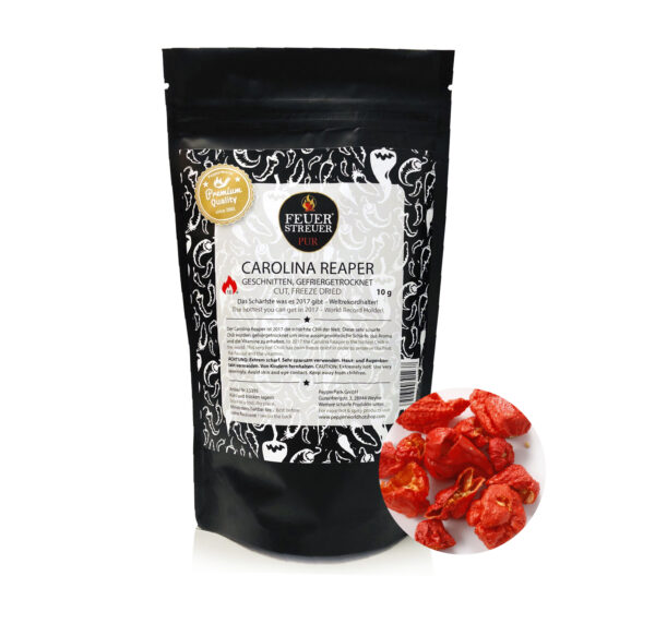 Carolina Reaper, gefriergetrocknet - FeuerStreuer Pur