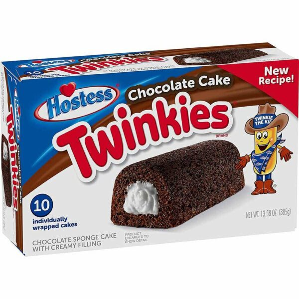 25,71 €/kg Hostess Chocolate Cake Twinkies mit weißer Cremefüllung (10 Stück)