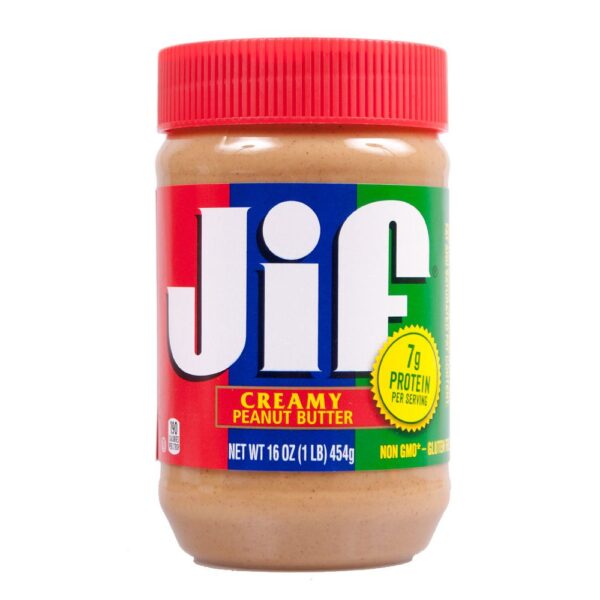 15,31 €/kg Jif Creamy" Peanut Butter, cremige Erdnussbutter USA, 454g"