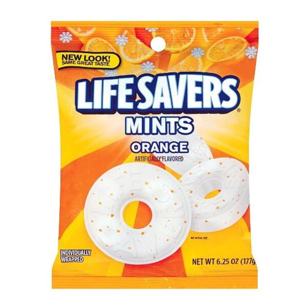 10,87 €/kg Lifesavers Mints Orange, Artificially Flavored