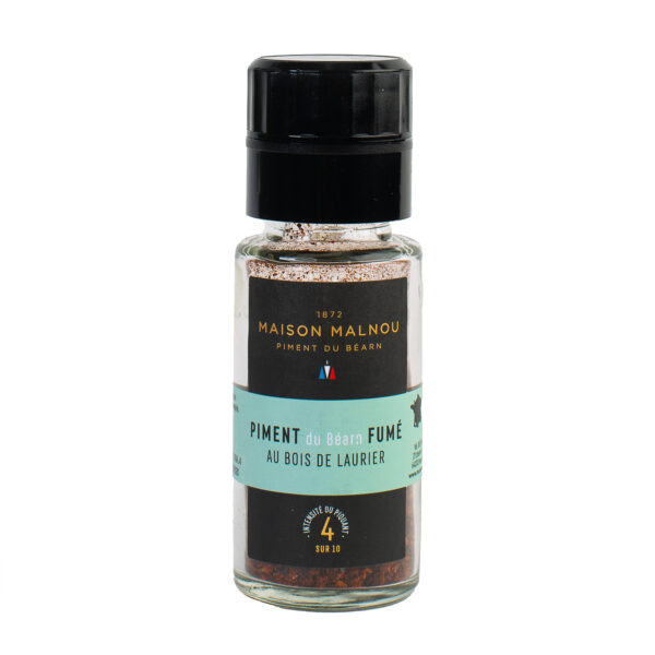 BIO Geräucherte Chilipulver (Lorbeerholz) Mühle - BIO Piment Maison Malnou du Béarn fumé au bois de laurier Moulin, 35g