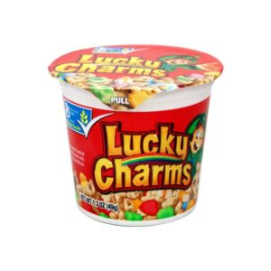 51,02 €/ Lucky Charms Cup, Frühstücks-Cerealien mit Marshmallows 49g