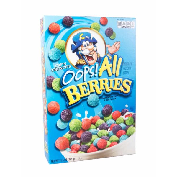 27,30 €/kg Quaker Cap'n Crunch's OOPS! All Berries 326g