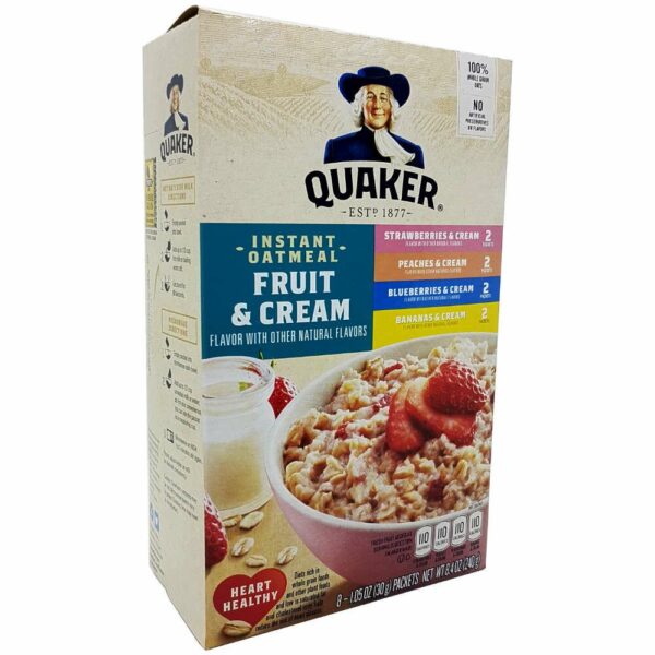30,36 €/kg Quaker instant Oatmeal Artifical Fruit&Cream