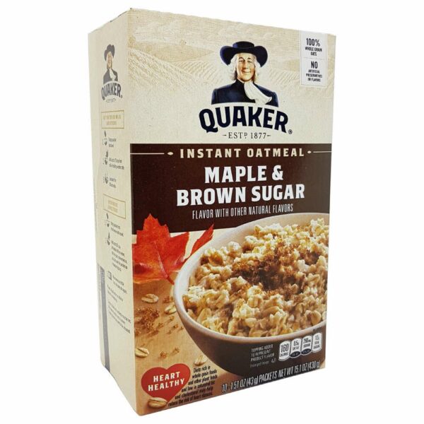 19,77 €/kg Quaker instant Oatmeal, Maple & Brown Sugar