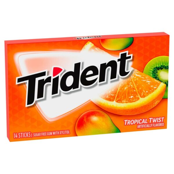 81,48 €/kg Trident Tropical Twist - Kaugummi, 14 Sticks