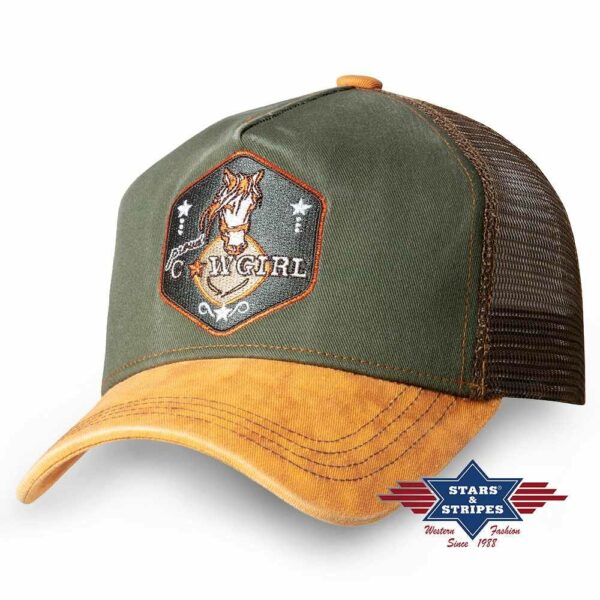Western Trucker Cap PROUD COWGIRL", Baseball Cap Kappe Mütze"