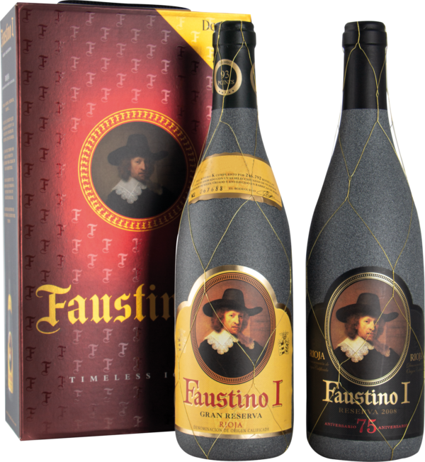 2er-Geschenk-Set: Faustino I Gran Reserva 2005 & Faustino I Gran Reserva 75 Aniversario 2008 -