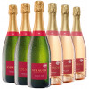 Strauch Sektmanufaktur 2018 Paket Sekt Blanc und Rose Pur BIO alkoholfrei