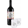 Schlossgartenhof Winzergluehwein rot "Der Gluehgere kippt nach" 1L + 2 tassen 1,0 L