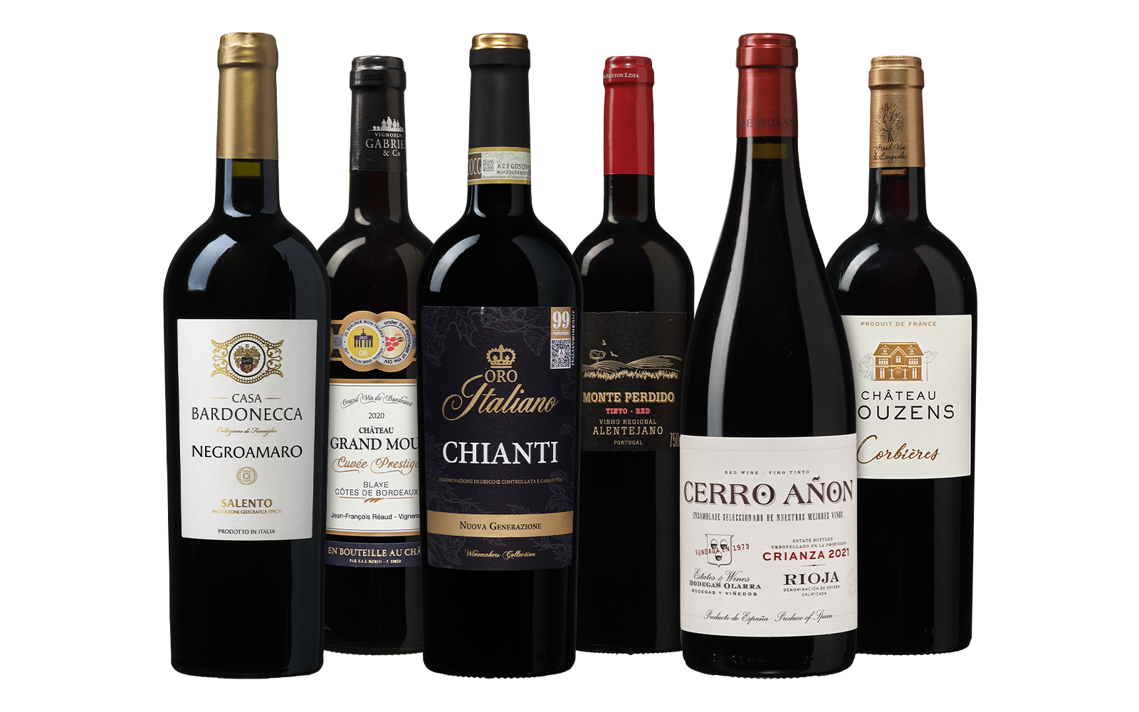 Rote Medaillengewinner-Weinpaket (6 Flaschen) - die Weinbörse