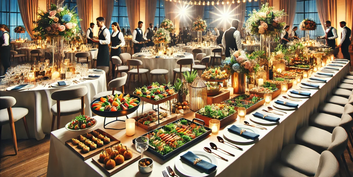 Eventcatering leicht gemacht: Komplettpakete mit Speisen & Getränken, perfekt organisiert & professionell serviert. Sorgenfrei feiern mit Genuss!