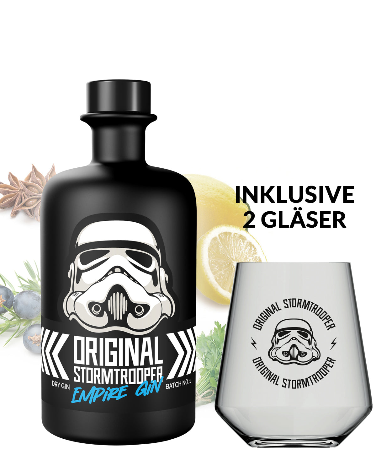 Original Stormtrooper Empire Dry Gin inklusive 2 Gläser