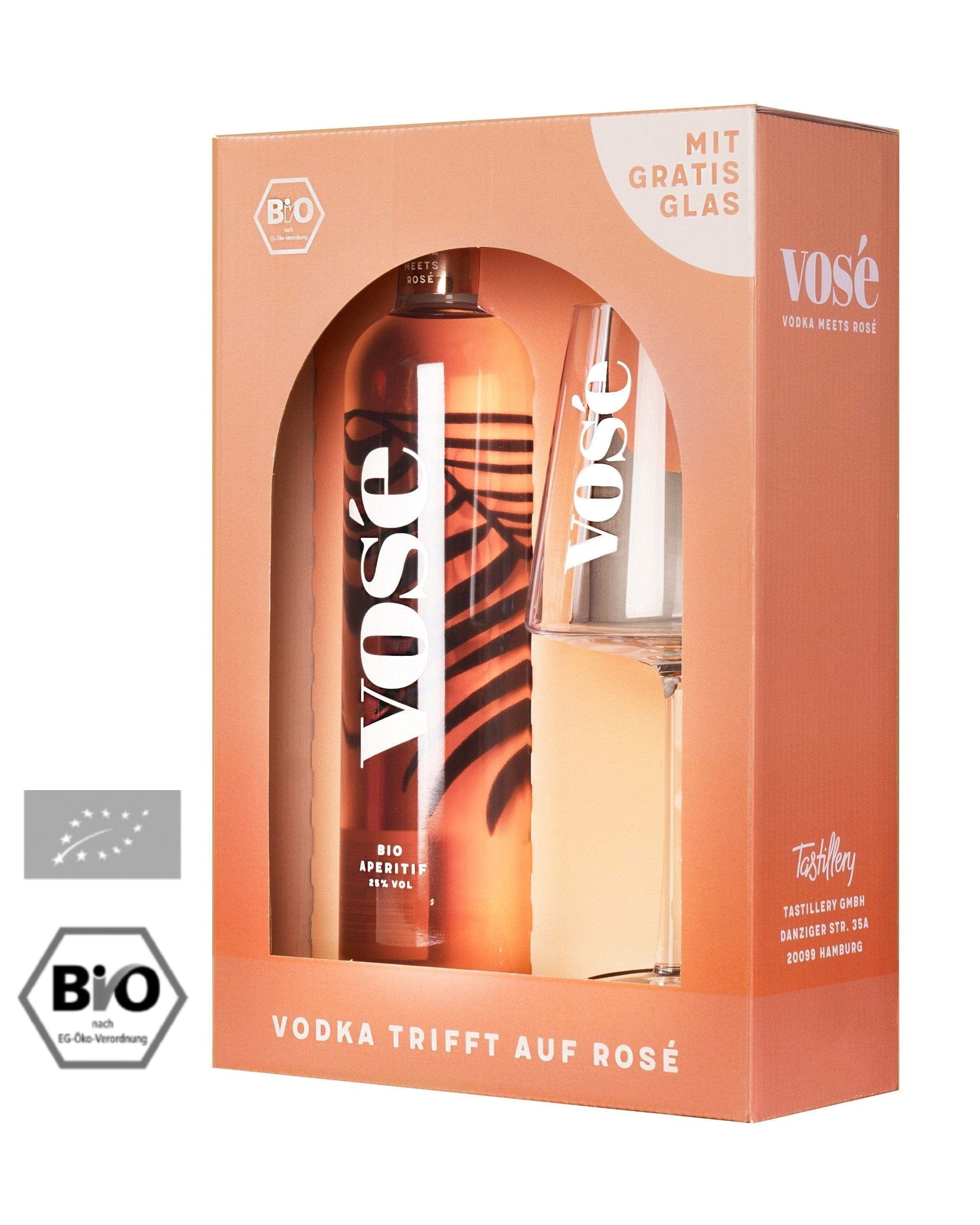 vosé mit Glas
